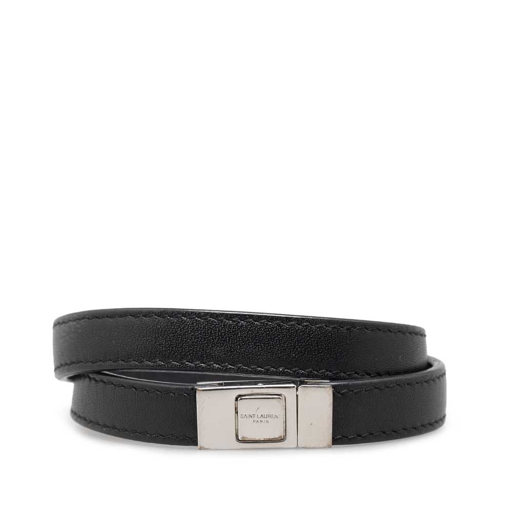 Black Saint Laurent Leather Le Trois Clous Double… - image 3