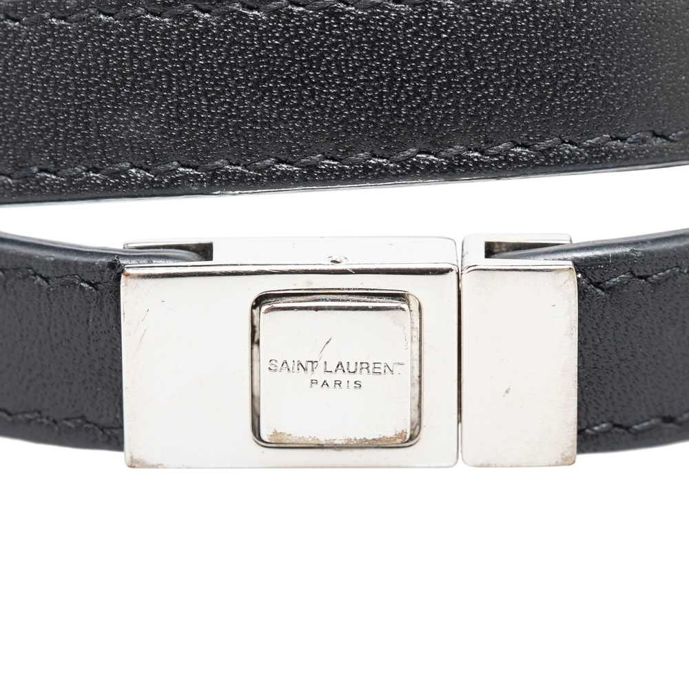 Black Saint Laurent Leather Le Trois Clous Double… - image 4