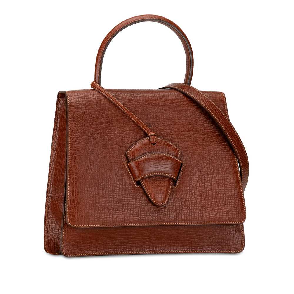 Brown LOEWE Leather Barcelona Satchel - image 2