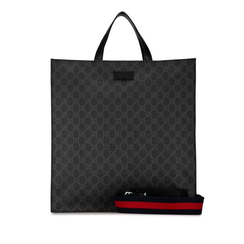 Black Gucci GG Supreme Convertible Soft Tote Satc… - image 12