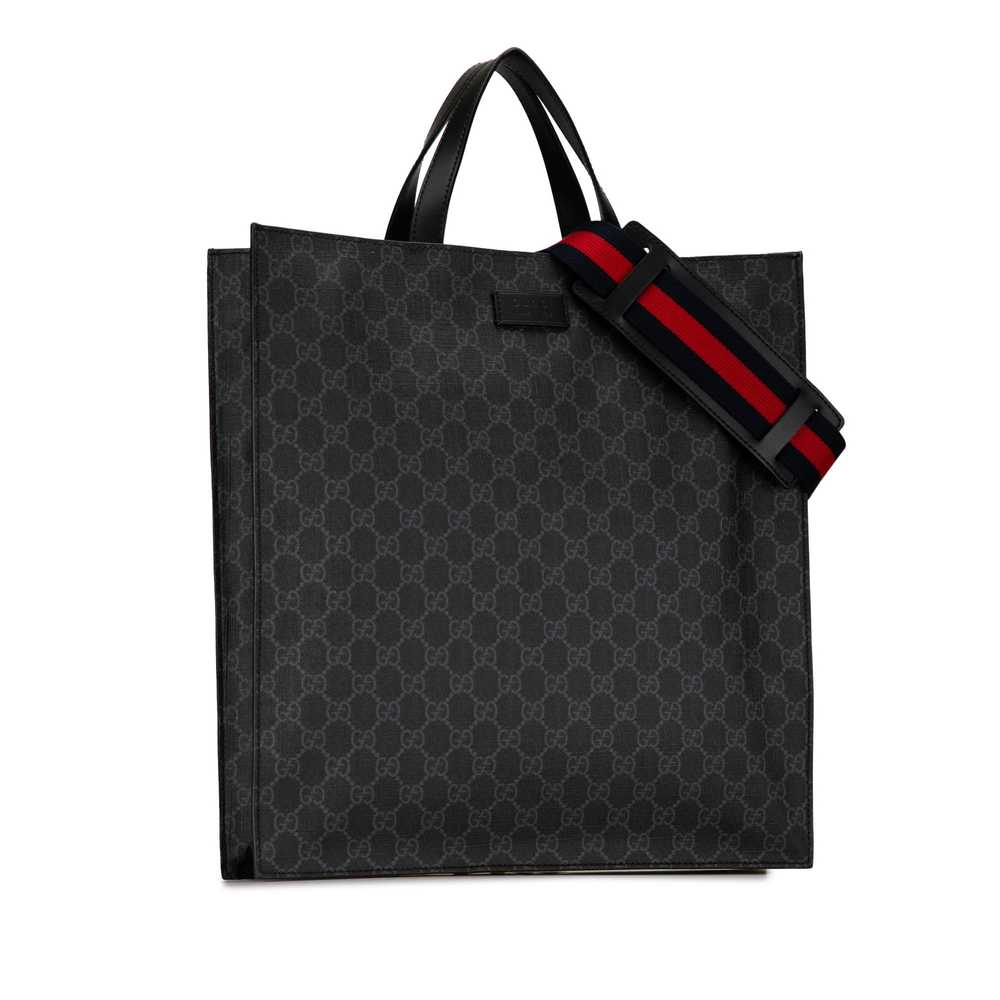 Black Gucci GG Supreme Convertible Soft Tote Satc… - image 2