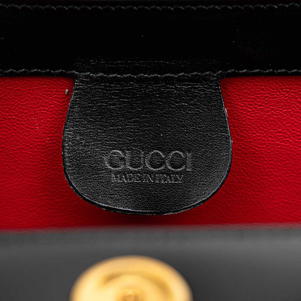 Black Gucci Bamboo Leather Handbag - image 6