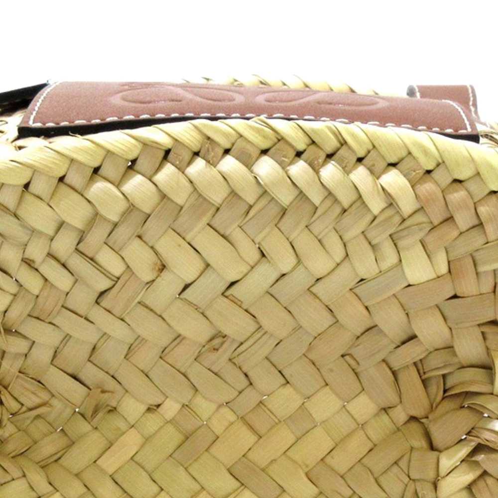 Beige LOEWE Small Raffia Basket Tote - image 11