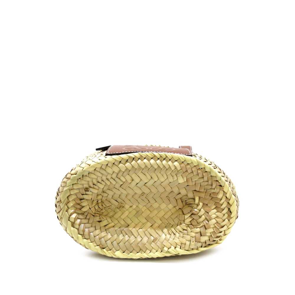 Beige LOEWE Small Raffia Basket Tote - image 4