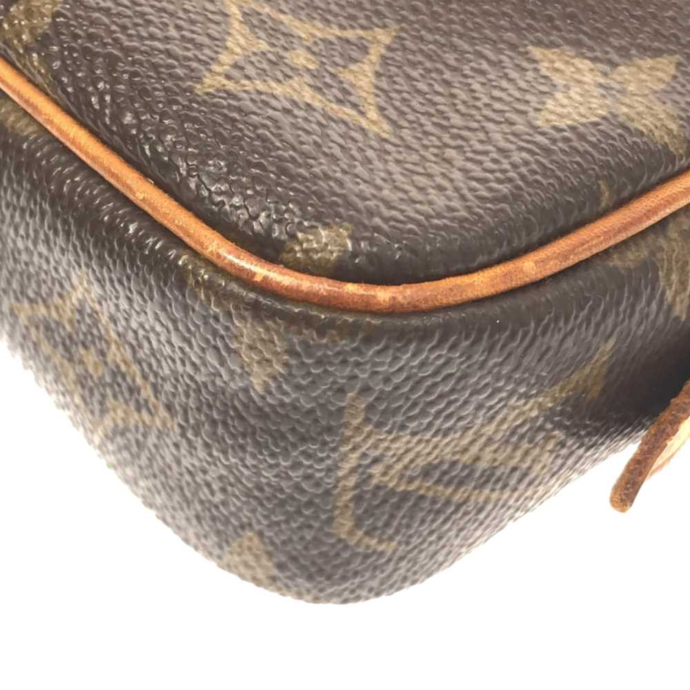 Brown Louis Vuitton Monogram Pochette Marly Bando… - image 9