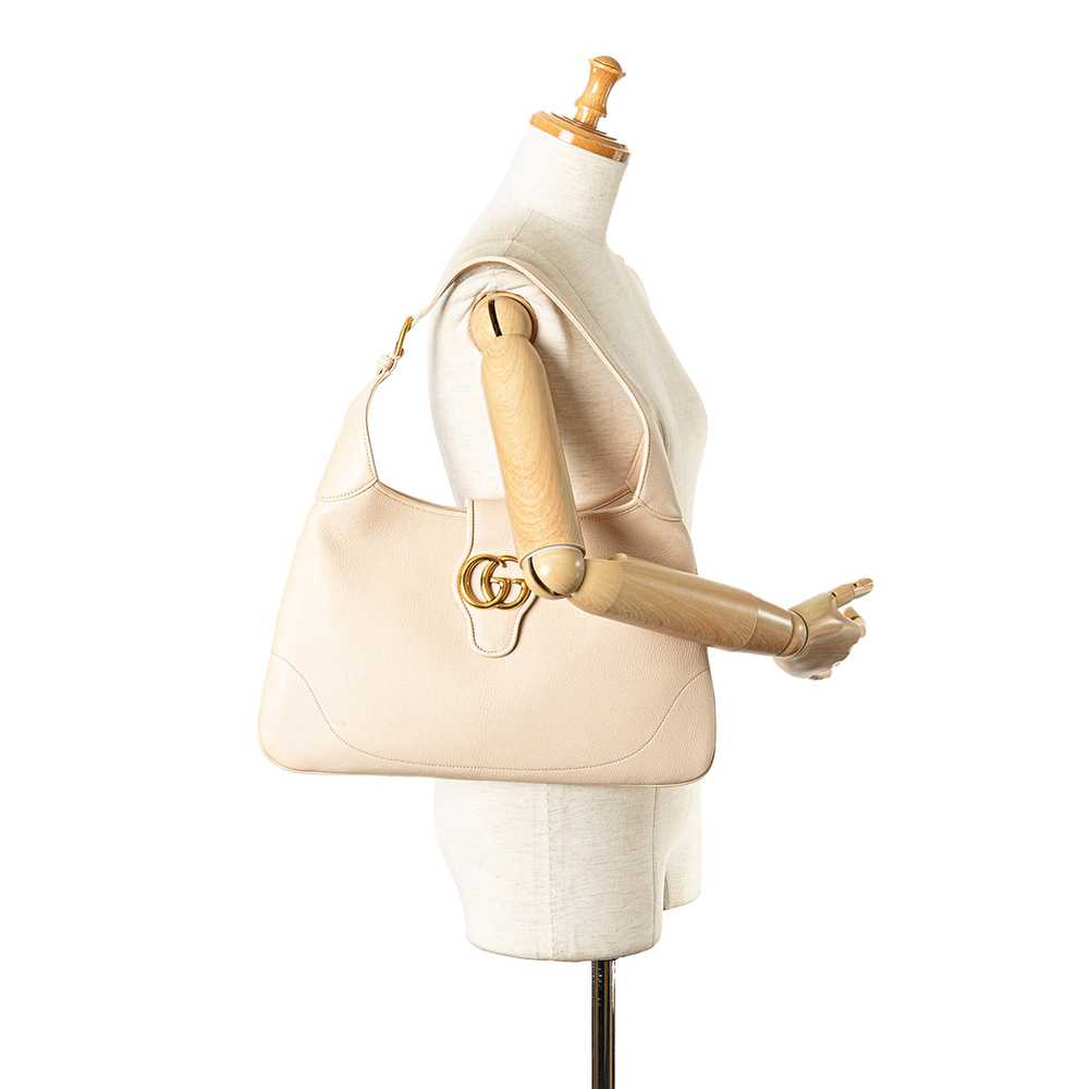 Cream Gucci Medium Leather Aphrodite Crossbody - image 10