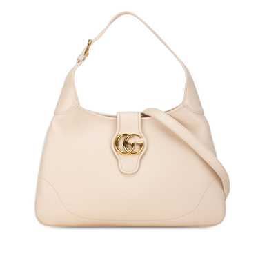 Cream Gucci Medium Leather Aphrodite Crossbody - image 1