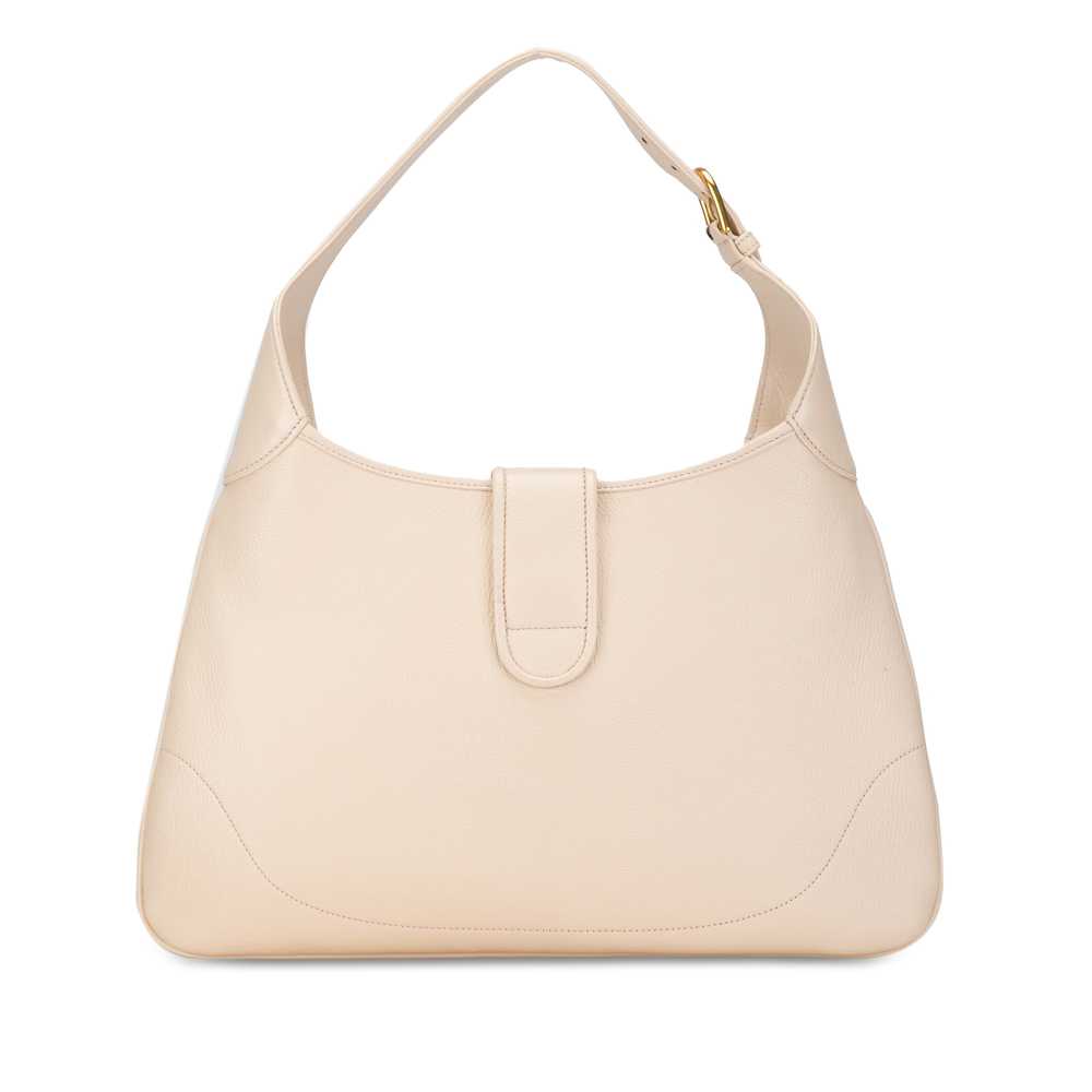 Cream Gucci Medium Leather Aphrodite Crossbody - image 3