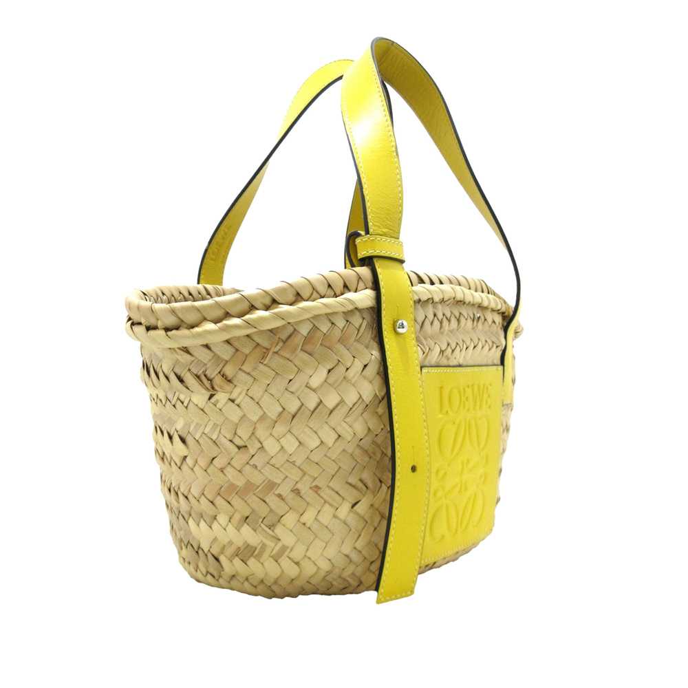 Beige LOEWE Small Raffia Basket Tote - image 2