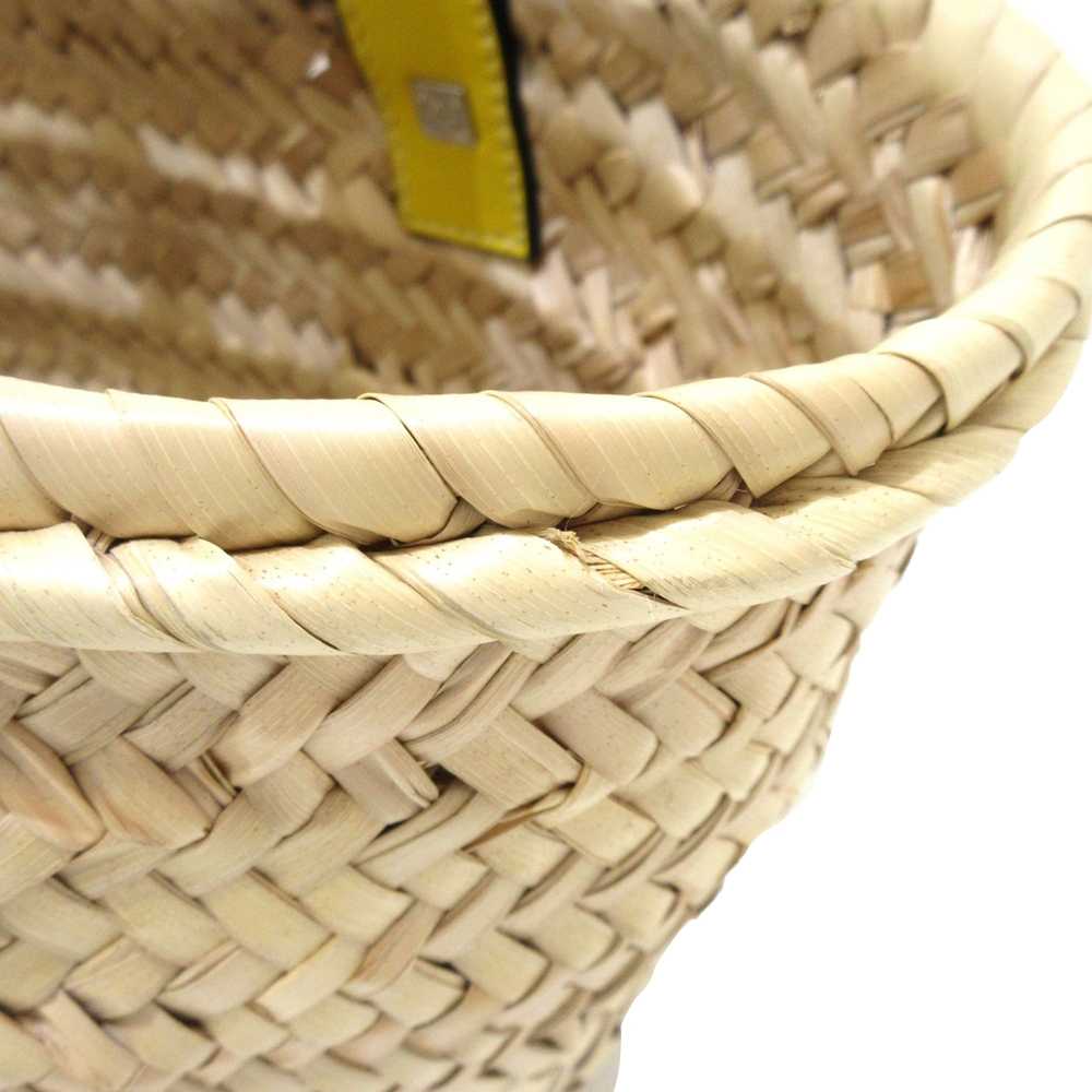 Beige LOEWE Small Raffia Basket Tote - image 8