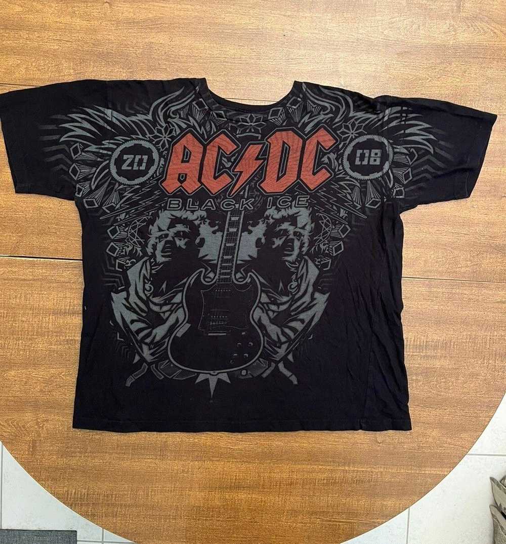 Ac/Dc × Band Tees × Vintage Vintage Distressed 20… - image 1