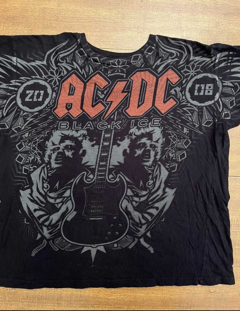 Ac/Dc × Band Tees × Vintage Vintage Distressed 20… - image 3