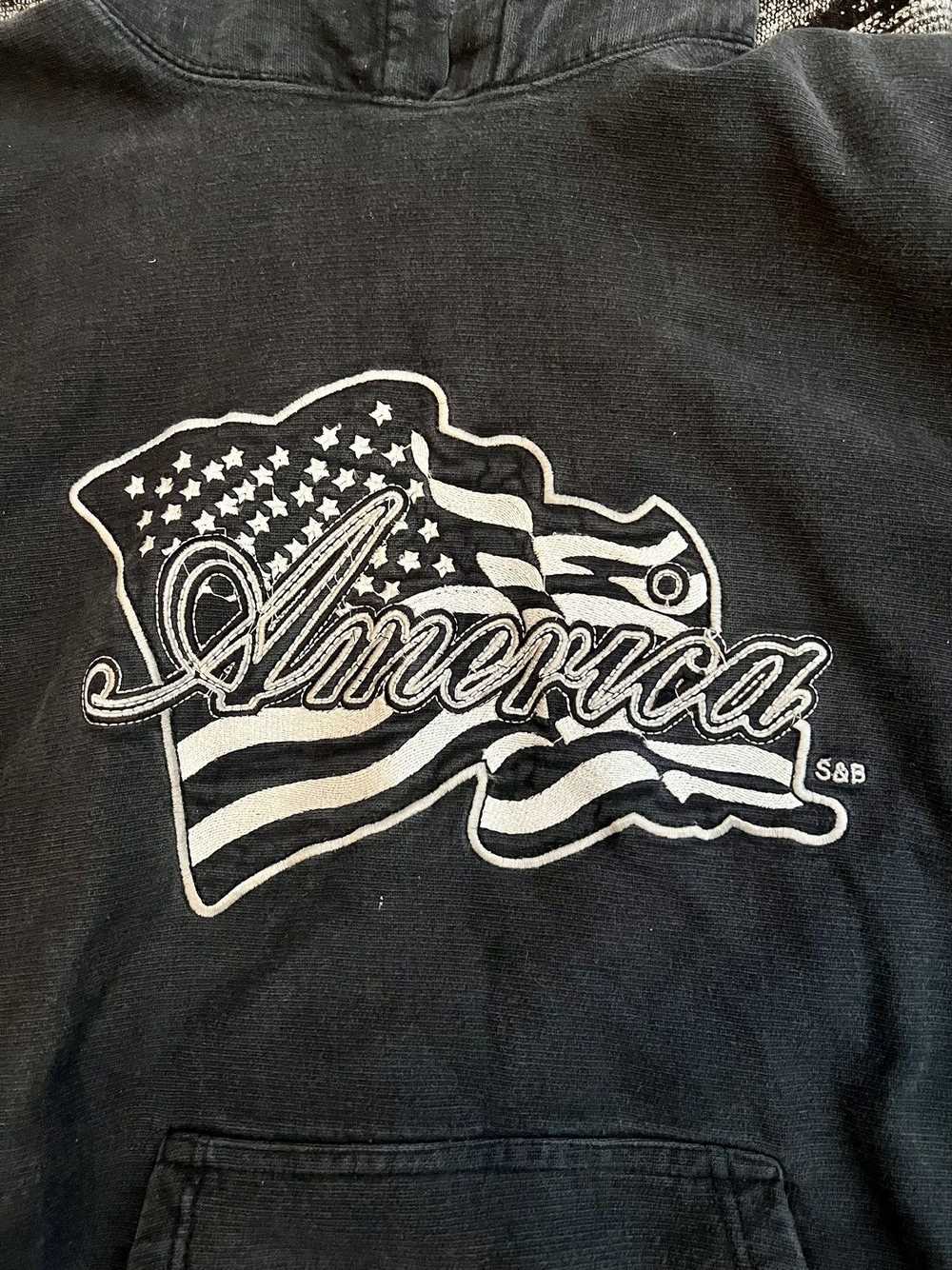 Steve And Barrys Black America hoodie - image 2