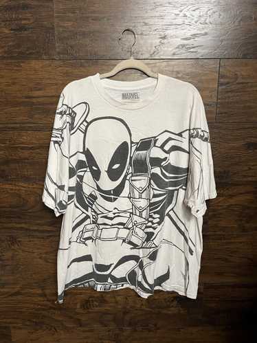 Marvel Comics Marvel Deadpool AOP Shirt - Black Wh