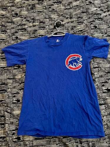 Majestic Chicago cubs blue and red tee - image 1