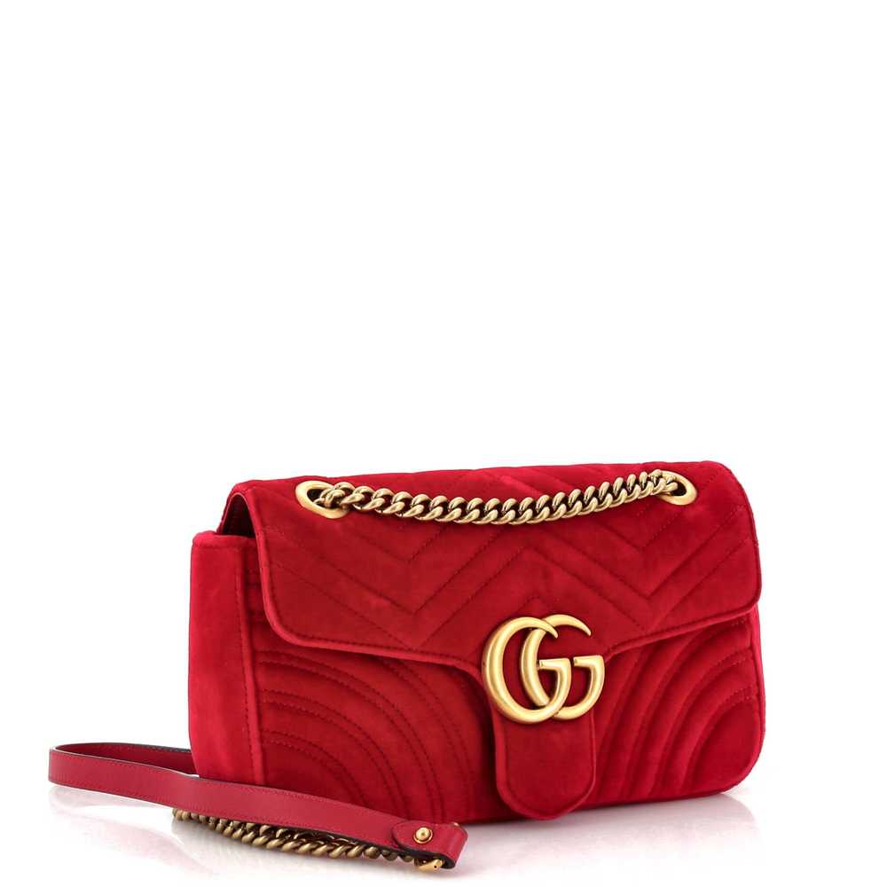 GUCCI GG Marmont Flap Bag Matelasse Velvet Small - image 2