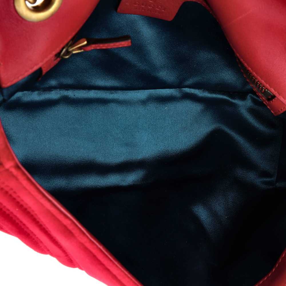 GUCCI GG Marmont Flap Bag Matelasse Velvet Small - image 5