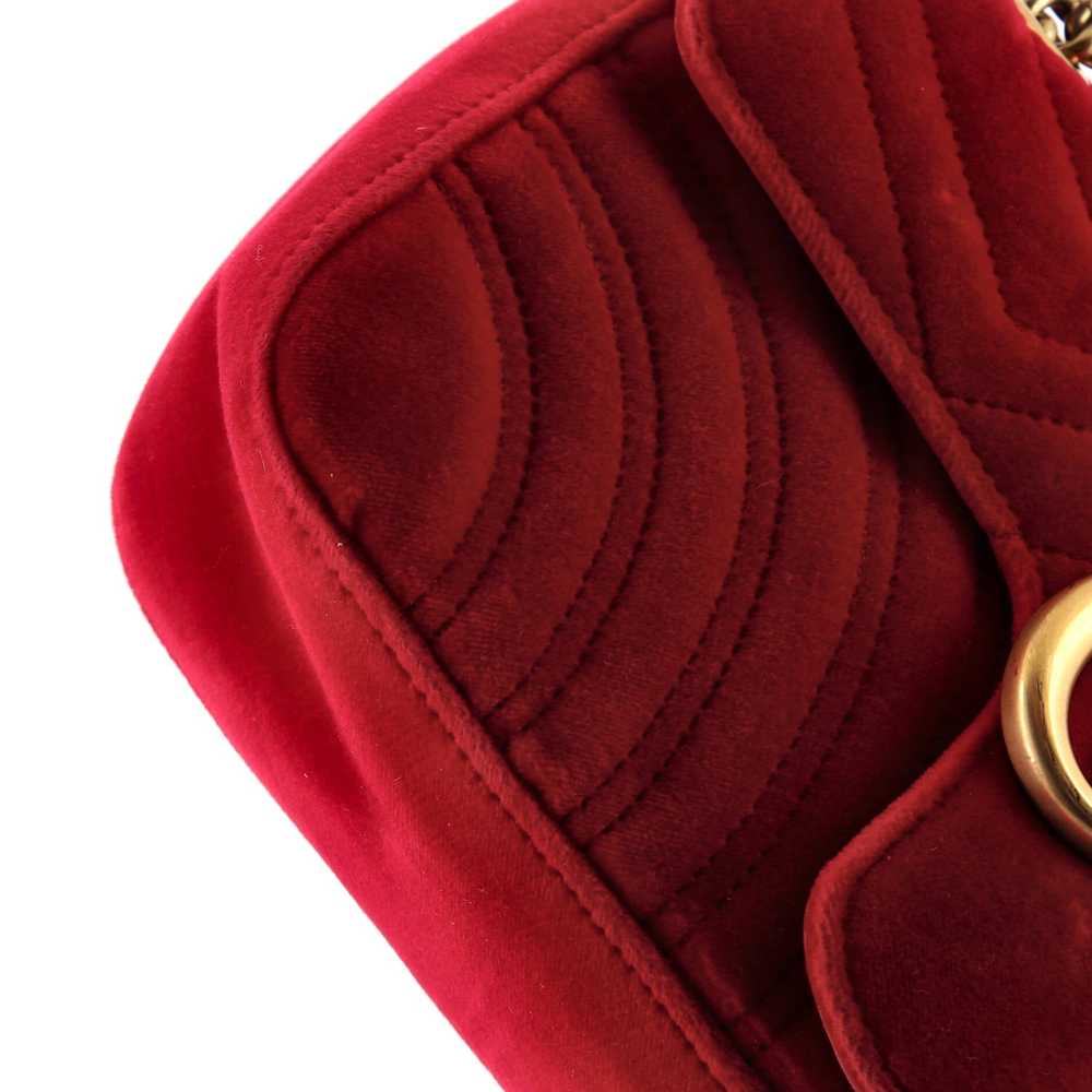 GUCCI GG Marmont Flap Bag Matelasse Velvet Small - image 6