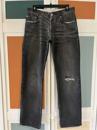 Helmut Lang 2002 Overprint Black Denim Archive