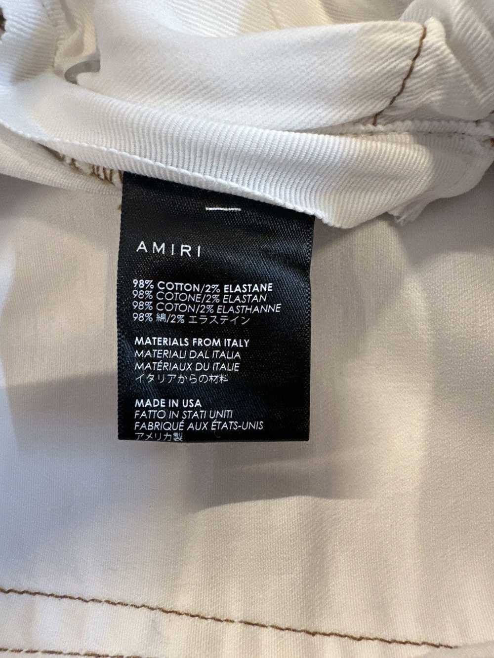 Amiri Amiri Knee Rip White Denim Jeans Sz 31 - image 6