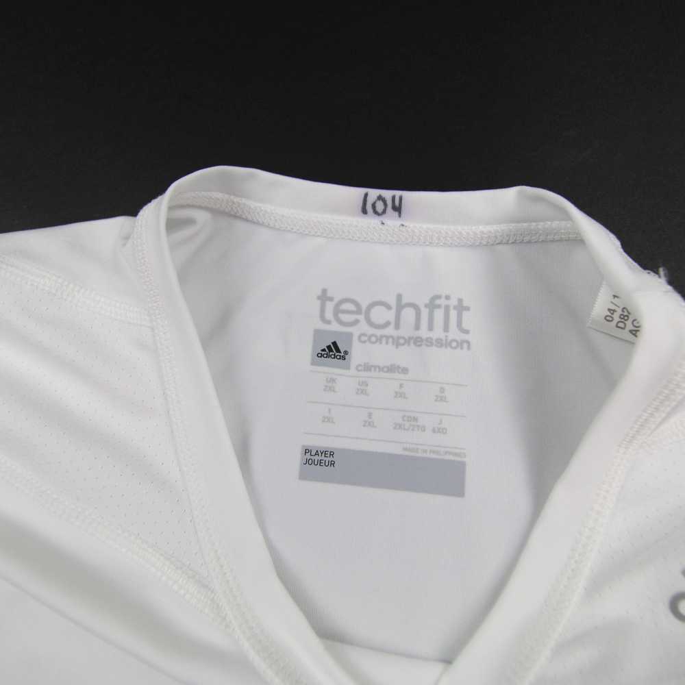 adidas Techfit Compression Top Men's White Used - image 3