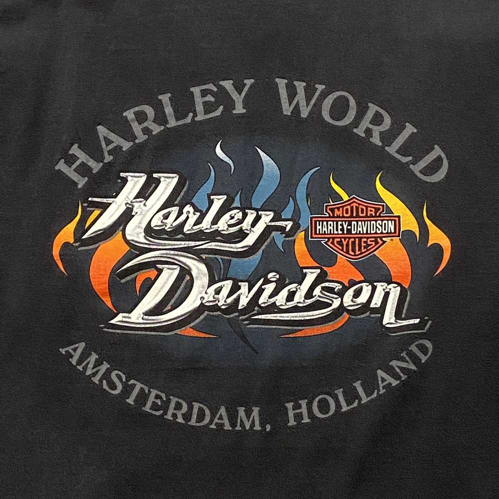 Harley Davidson × Vintage T Shirt Men Large Black… - image 10