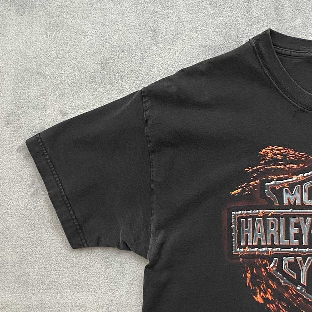 Harley Davidson × Vintage T Shirt Men Large Black… - image 4