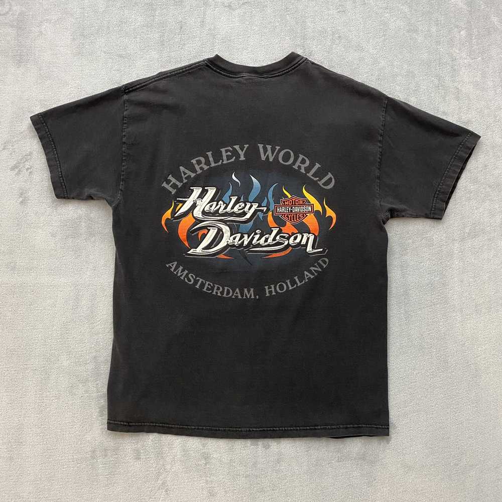 Harley Davidson × Vintage T Shirt Men Large Black… - image 9