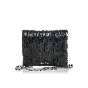 【MIU MIU】MATELASSE CROSSBODY BAG Miu Miu Matelassé Crossbody Bag | Black | FARFETCH