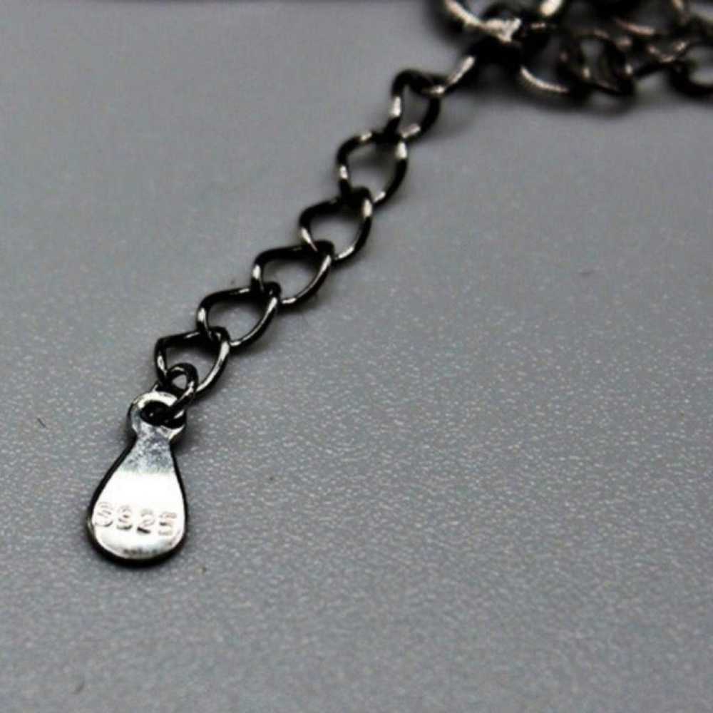 Non Signé / Unsigned Silver necklace - image 3