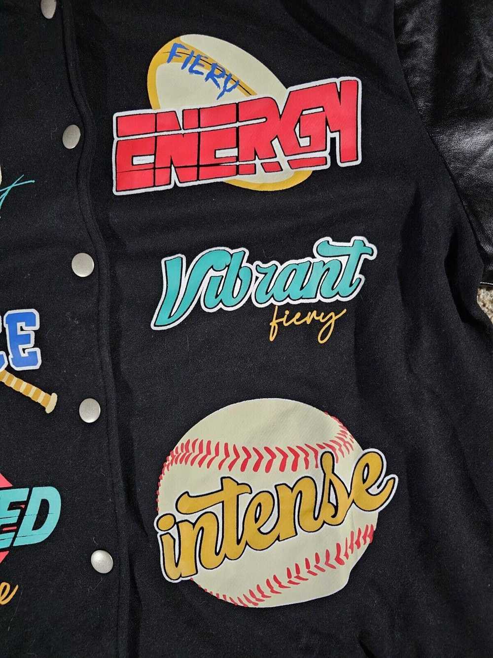 Shein SHEIN fierce intense baseball Retro Varsity… - image 4