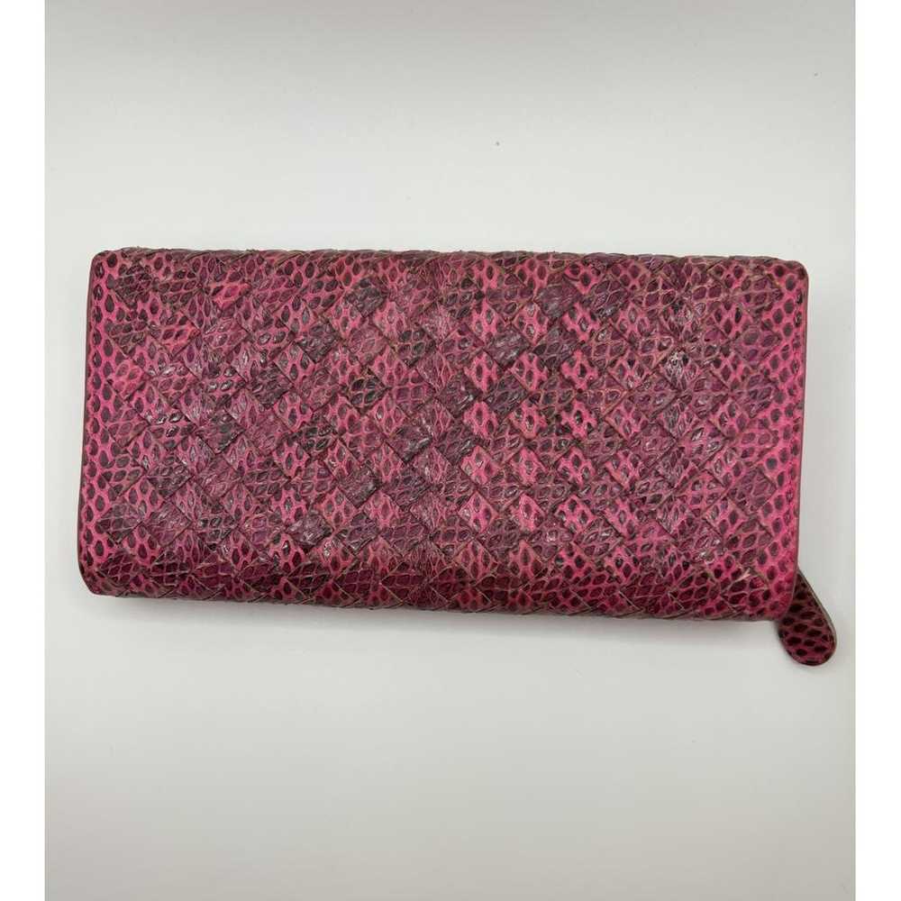 Bottega Veneta Intrecciato python wallet - image 2