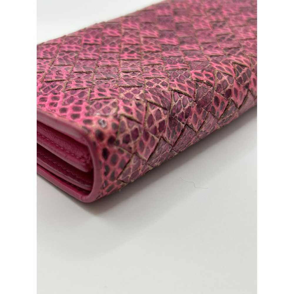 Bottega Veneta Intrecciato python wallet - image 7