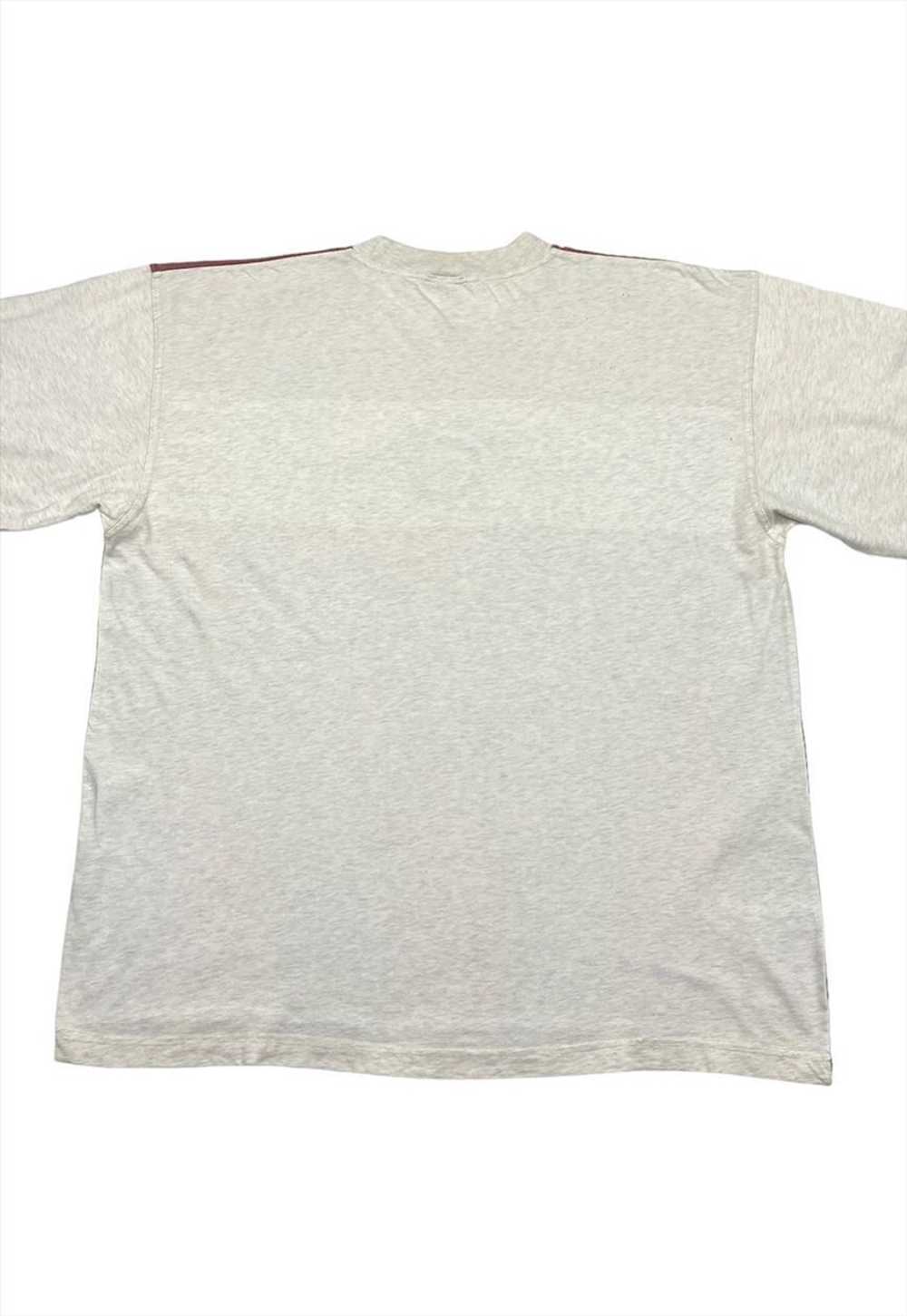 Lee Vintage Men's Dark Red & Marl Grey Tee - image 2