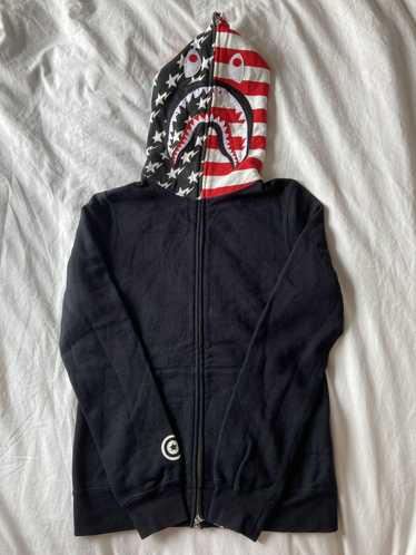 Bape American Flag Sta Shark Full Zip Hoodie