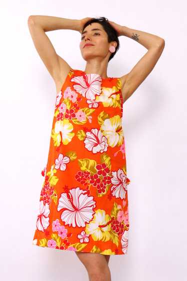 1960s Hot House Hawaiian Shift S