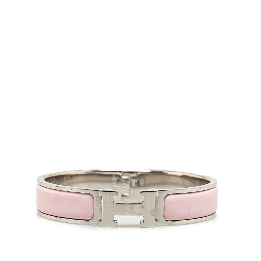 Product Details Hermes Pink Clic H Bracelet - image 1