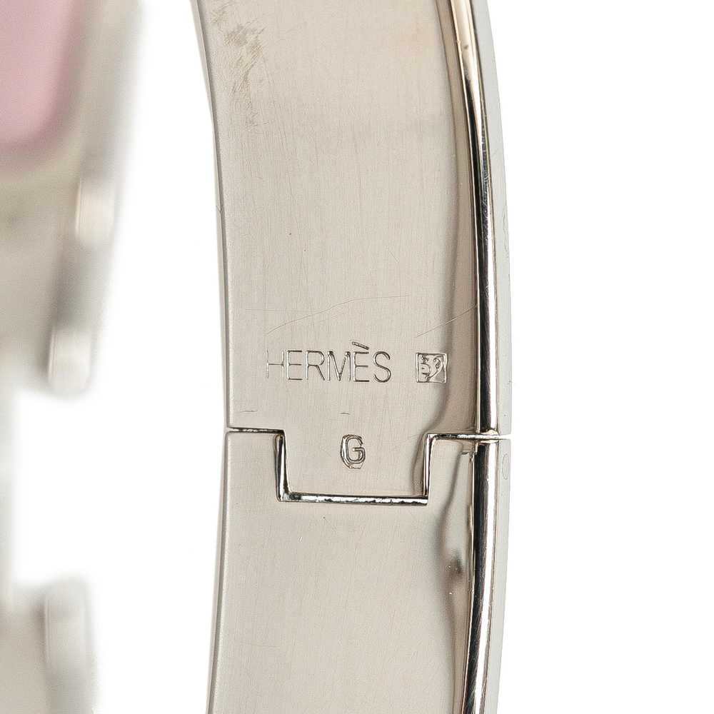 Product Details Hermes Pink Clic H Bracelet - image 4