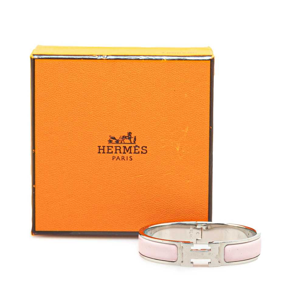 Product Details Hermes Pink Clic H Bracelet - image 6