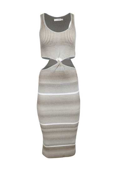 Jonathan Simkhai - Beige, Taupe, & White Striped R