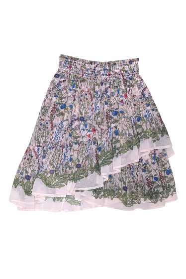 Maje - Cream w/ Green, Blue, & Red, Floral Print R