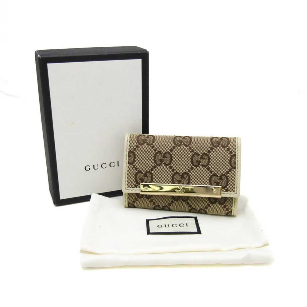 Gucci Gucci 127048 Men,Women GG Canvas Leather Ke… - image 11