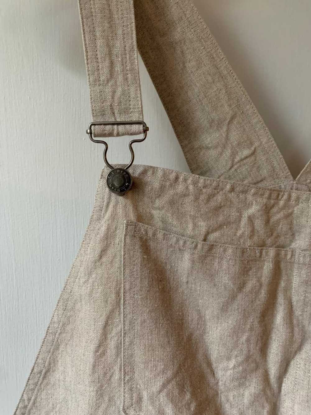 L.L. Bean Cropped linen overalls (M) | Used,… - image 3