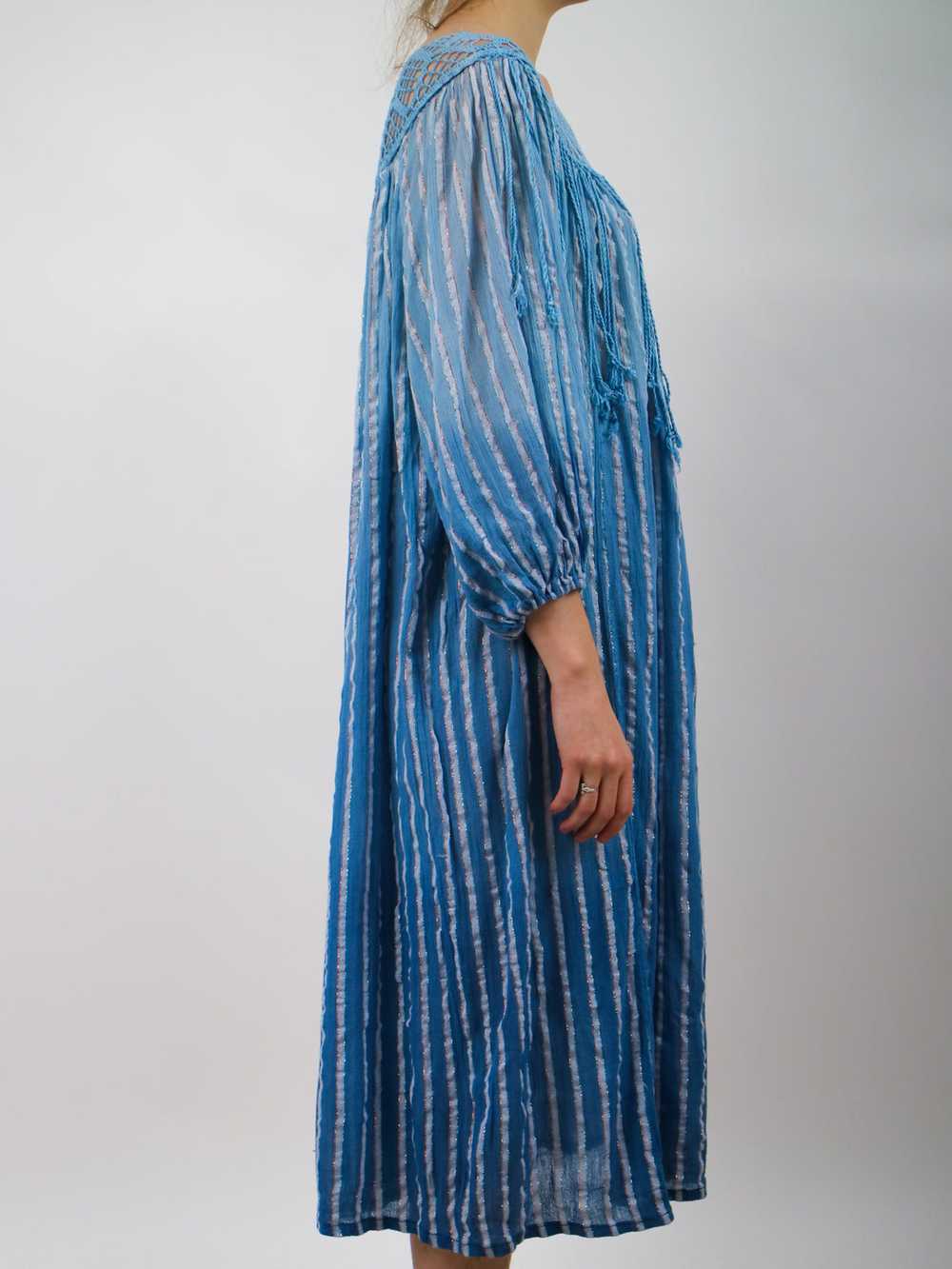 1970s 'Naqui' Fringe Guazy Beach Cover Up - image 4