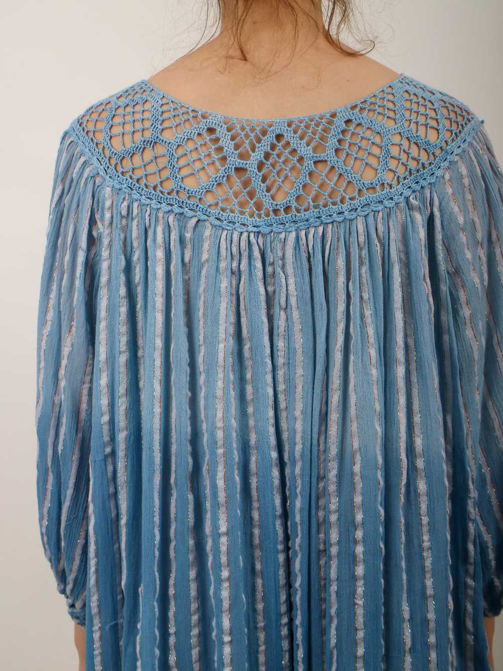 1970s 'Naqui' Fringe Guazy Beach Cover Up - image 9