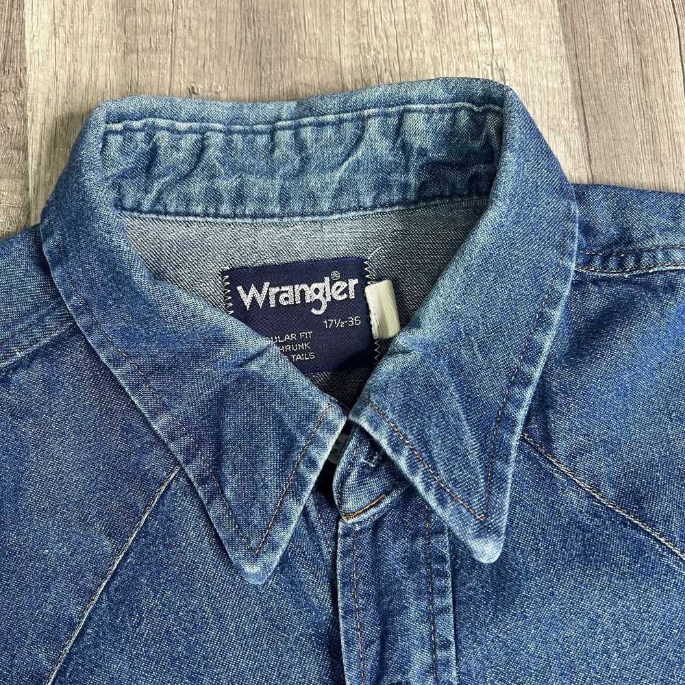 Vintage × Wrangler Vintage Wrangler Pearl Snap De… - image 6