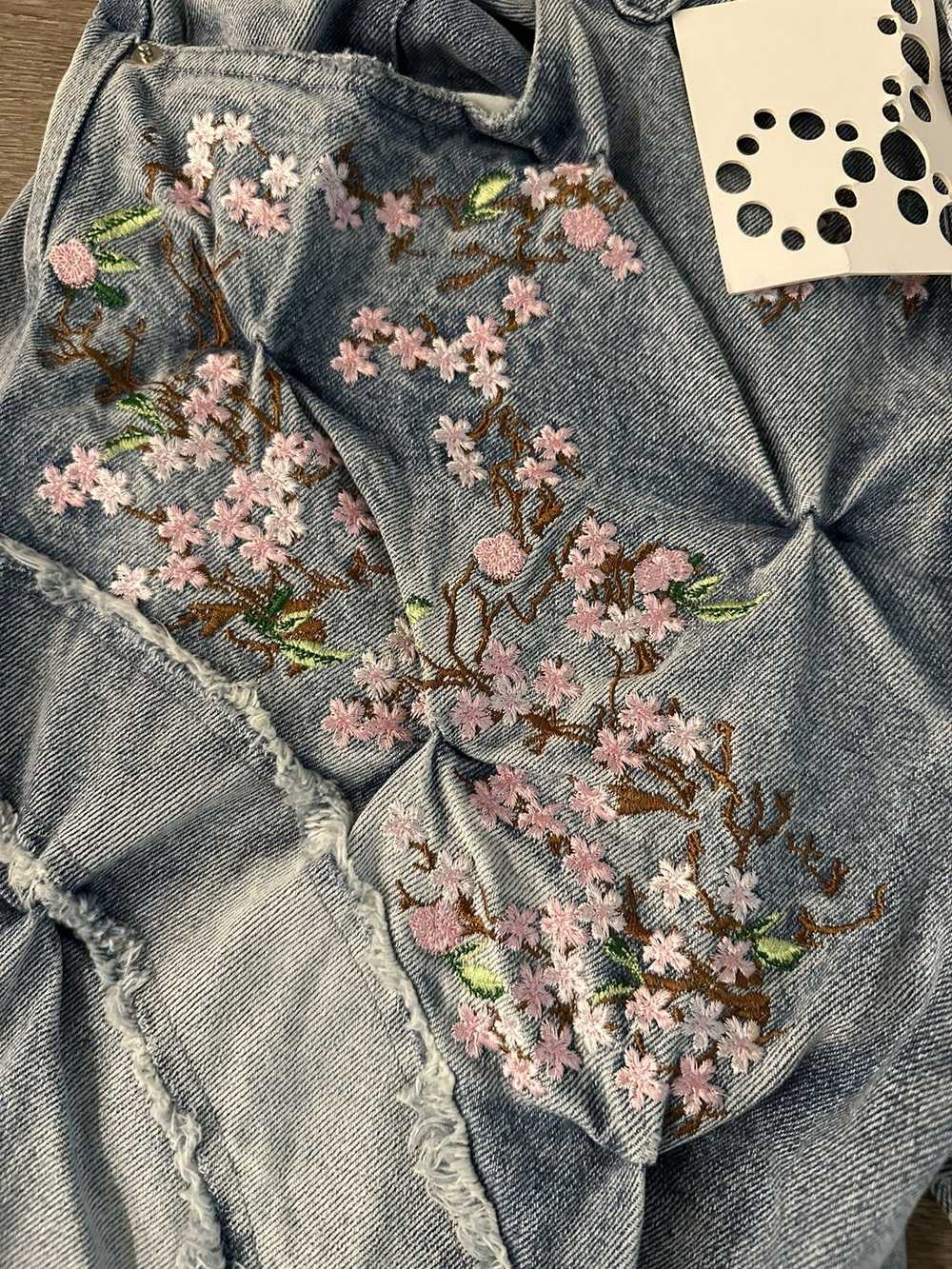 Bad Son Badson Cherry Blossom Overgrowth Denim - image 2