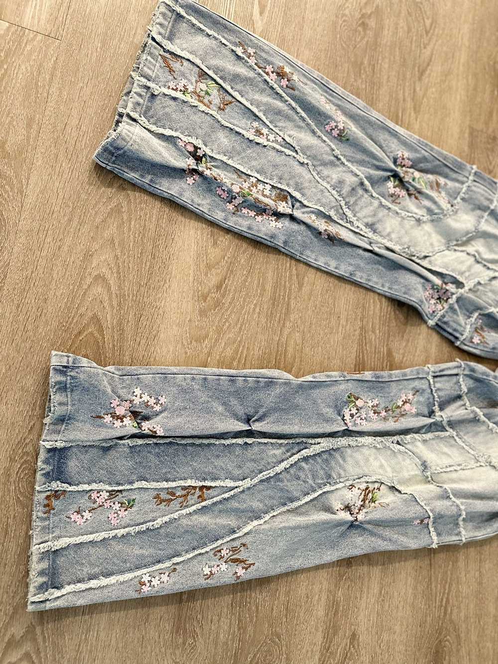 Bad Son Badson Cherry Blossom Overgrowth Denim - image 6