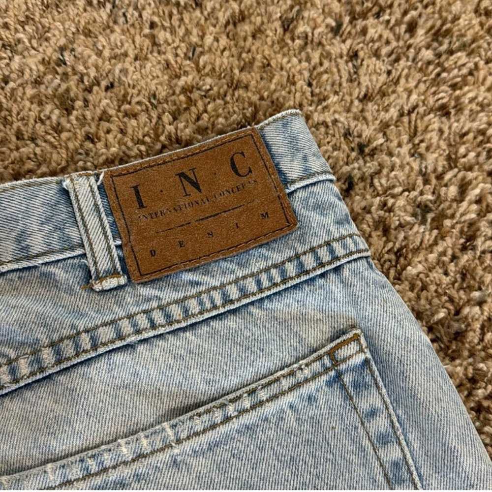 I.N.C × Vintage Vintage Light Blue Washed Distres… - image 6