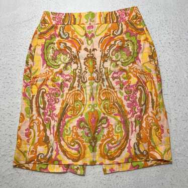 J.Crew J. Crew Women's Size 2 Linen Pencil Skirt … - image 1